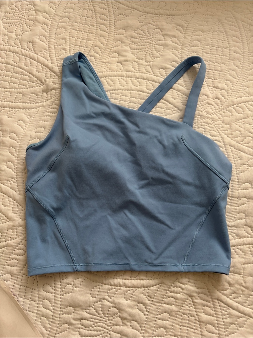 lululemon athletica Sky Blue Seamless Crop Bralette